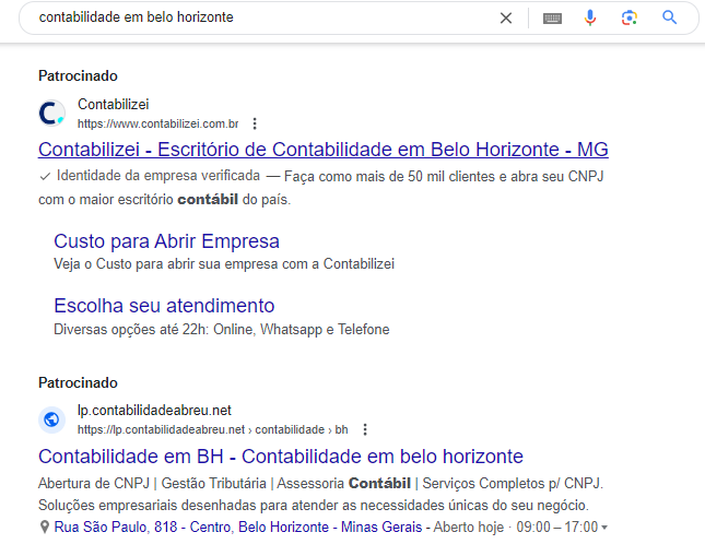 google ads para contabilidade