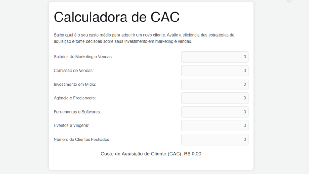 calculadora de cac